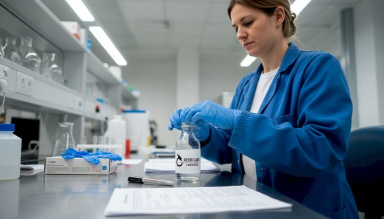 Élaboration professionnelle de solution bactériostatique en laboratoire