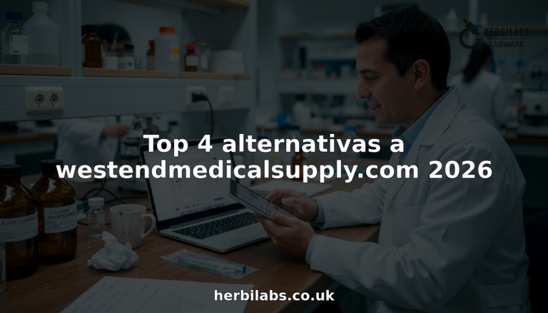 Responsable de laboratorio evaluando distintas opciones de suministros médicos