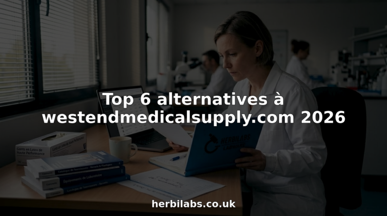 Au milieu d’un bureau encombré, le responsable de laboratoire examine différentes options de fournitures médicales pour choisir la meilleure solution.