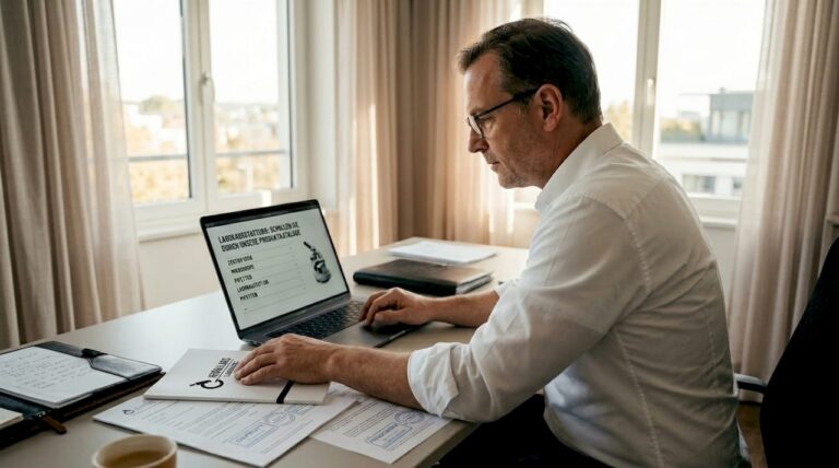Fachkundige Prüfung von Unterlagen für Laborfachhändler