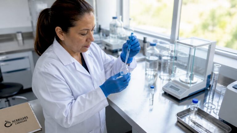 Procedimiento para manipular agua estéril en el laboratorio