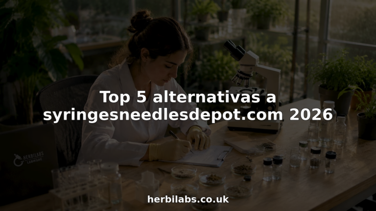 Investigador de laboratorio revisando el material en su mesa de trabajo.