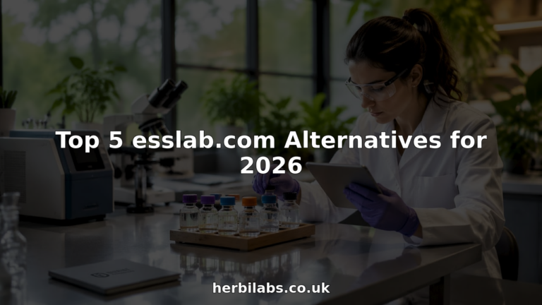Scientist examining lab reagent bottles and charts