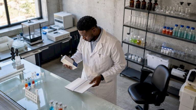Le technicien de laboratoire s’assure que les réactifs utilisés ne sont pas périmés en vérifiant régulièrement leurs dates de péremption.